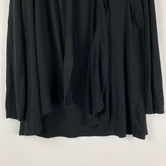 Lauren Ralph Lauren Black Waterfall Lightweight Cardigan Sweater Womens Sz Large - Picture 5 of 10